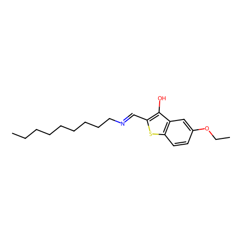 5-ethoxy-2-[(nonylamino)methylene]-1-benzothiophen-3(2H)-one structure