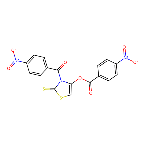 3-(4-Nitrobenzoyl)-2-thioxo-4-thiazolyl 4-nitrobenzoate structure