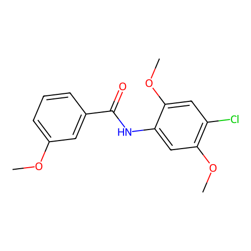 N-(4-chloro-2,5-dimethoxyphenyl)-3-methoxybenzamide structure