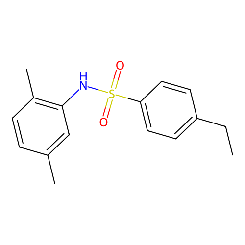 N-(2,5-二甲基苯基)-4-乙基苯磺酰胺 structure