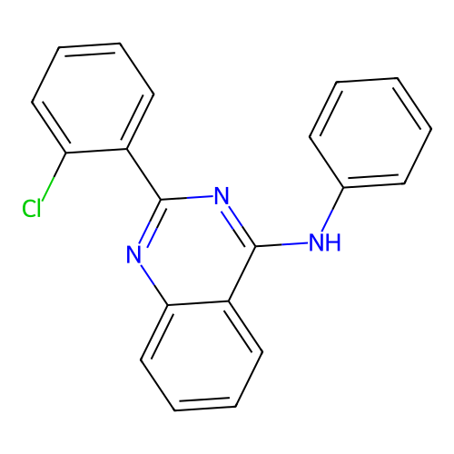 2-(2-chlorophenyl)-N-phenylquinazolin-4-amine structure