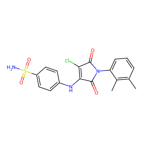 C18H16ClN3O4S structure