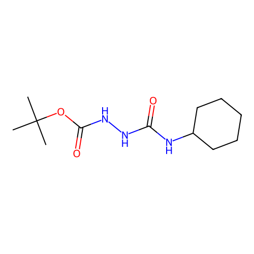 Tert-butyl 2-(cyclohexylcarbamoyl)hydrazinecarboxylate structure