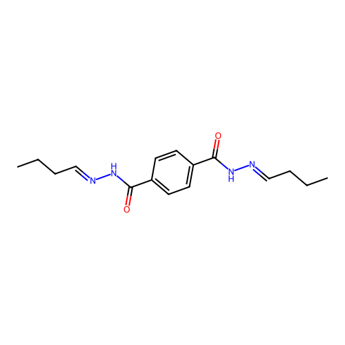 1-N,4-N-bis(butylideneamino)benzene-1,4-dicarboxamide structure