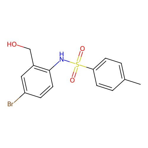 N-(4-Bromo-2-(hydroxymethyl)phenyl)-4-methylbenzenesulfonamide structure