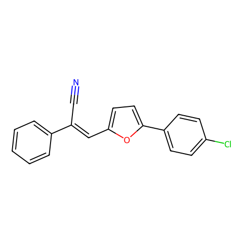 3-[5-(4-Chlorophenyl)furan-2-yl]-2-phenylprop-2-enenitrile structure