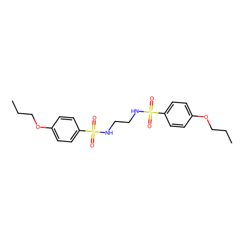 [(4-Propoxyphenyl)sulfonyl](2-{[(4-propoxyphenyl)sulfonyl]amino}ethyl)amine structure