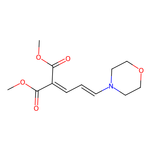 dimethyl [(2E)-3-(morpholin-4-yl)prop-2-en-1-ylidene]propanedioate structure