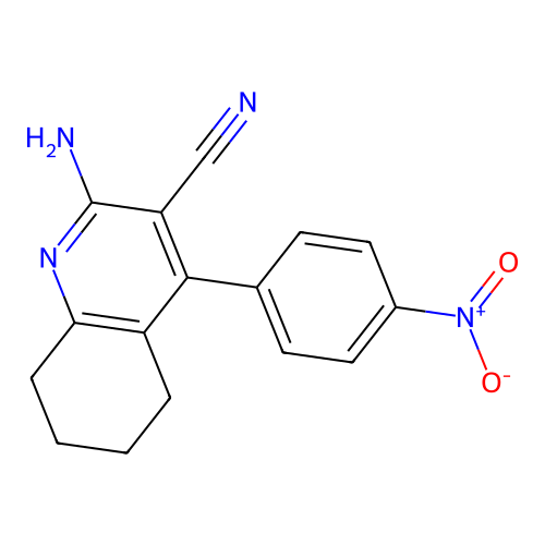 2-Amino-4-(4-nitrophenyl)-5,6,7,8-tetrahydroquinoline-3-carbonitrile structure