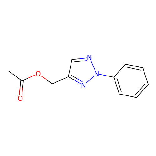 (2-Phenyl-1,2,3-triazol-4-yl)methyl acetate structure