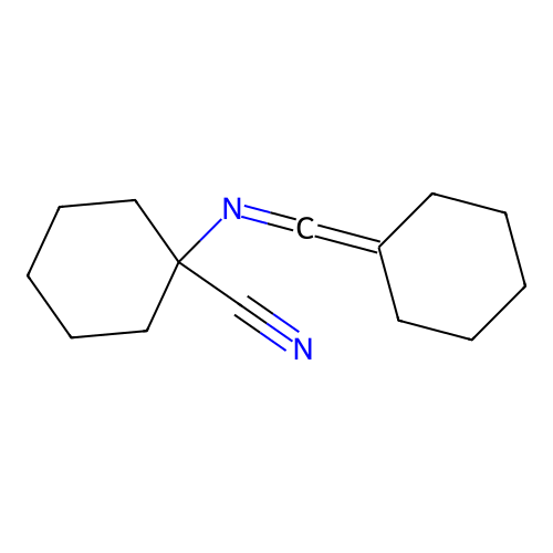 1-[(Cyclohexylidenemethylene)amino]cyclohexanecarbonitrile structure