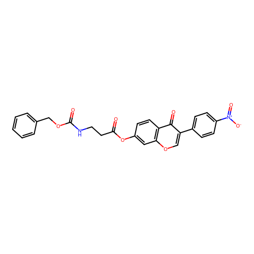 3-(4-Nitrophenyl)-4-oxo-4H-chromen-7-YL 3-{[(benzyloxy)carbonyl]amino}propanoate structure