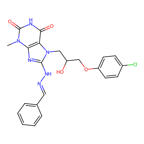 C22H21ClN6O4 structure