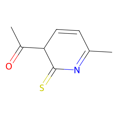 1-(6-methyl-2-sulfanylidene-3H-pyridin-3-yl)ethanone structure