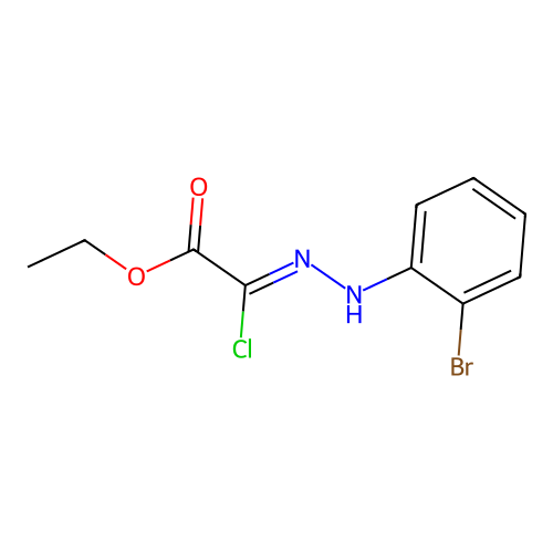 Ethyl 2-[(2-bromophenyl)hydrazinylidene]-2-chloroacetate structure