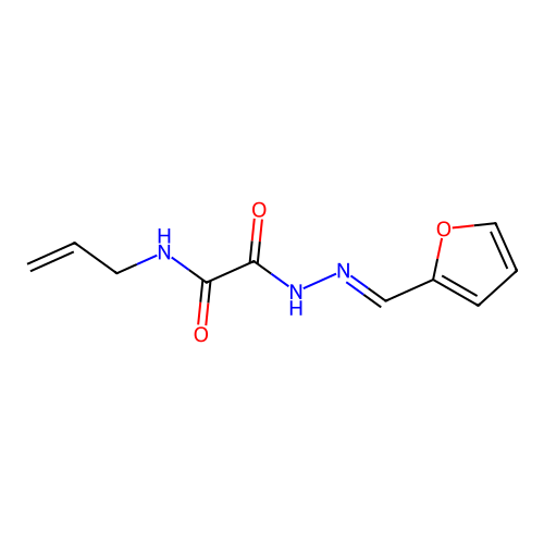 2-[(2E)-2-(furan-2-ylmethylidene)hydrazinyl]-2-oxo-N-(prop-2-en-1-yl)acetamide structure