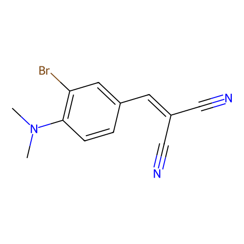 [3-Bromo-4-(dimethylamino)benzylidene]propanedinitrile structure