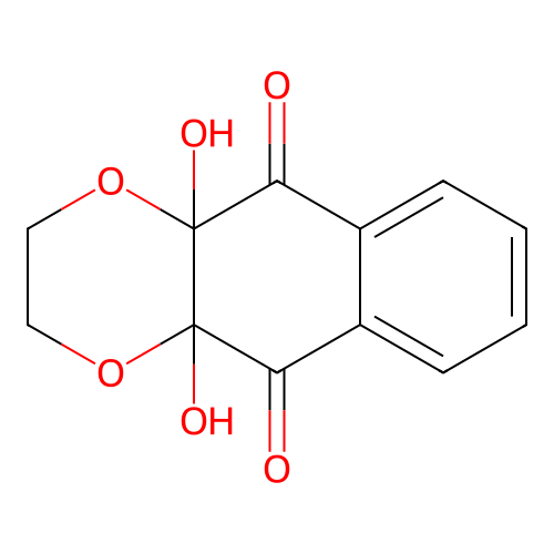 4a,10a-Dihydroxy-2,3,4a,10a-tetrahydronaphtho[2,3-b][1,4]dioxine-5,10-dione structure