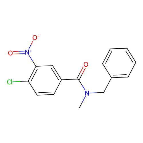 N-benzyl-4-chloro-N-methyl-3-nitrobenzamide structure
