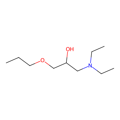 1-(Diethylamino)-3-propoxypropan-2-ol structure