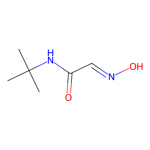 (2E)-N-tert-butyl-2-(hydroxyimino)ethanamide structure