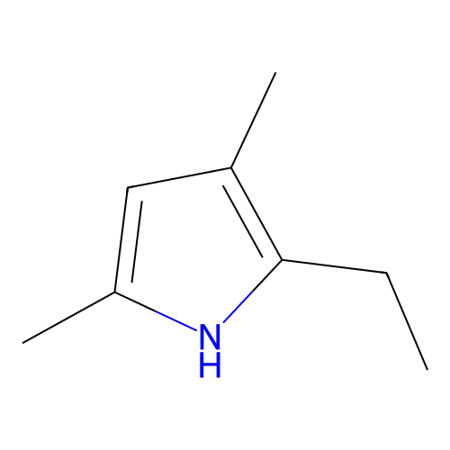 1H-Pyrrole, 2-ethyl-3,5-dimethyl- structure