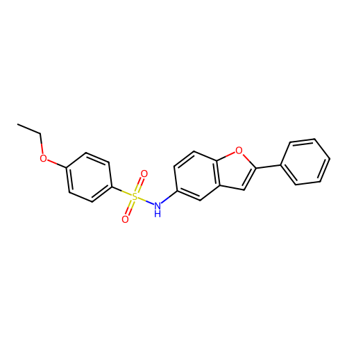 4-ethoxy-N-(2-phenylbenzofuran-5-yl)benzenesulfonamide structure