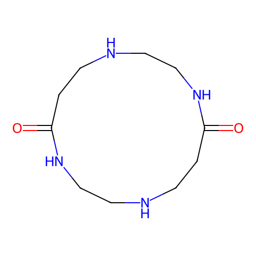 1,4,8,11-Tetraazacyclotetradecane-5,12-dione structure