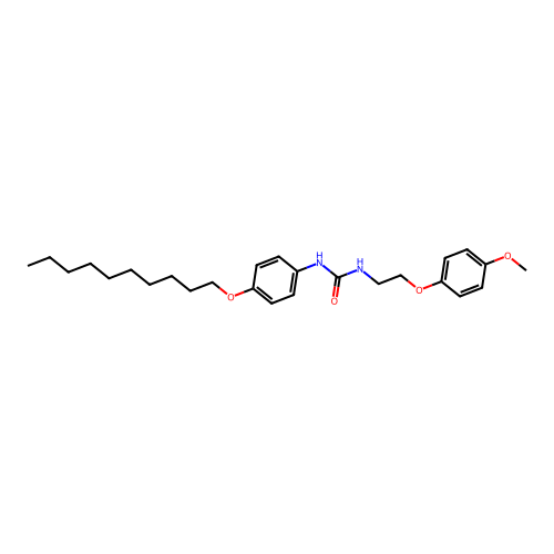 1-(4-(Decyloxy)phenyl)-3-(2-(4-methoxyphenoxy)ethyl)urea structure