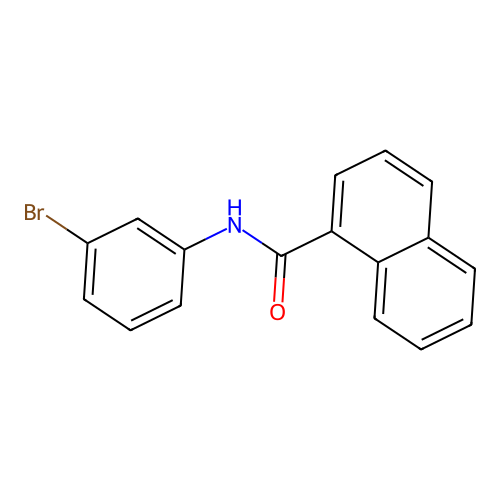 N-(3-Bromophenyl)-1-naphthamide structure