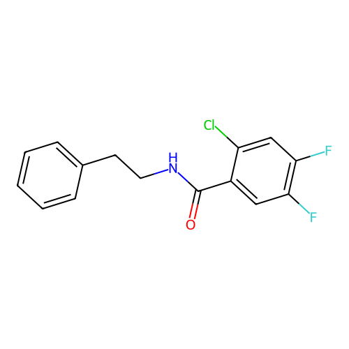2-Chloro-4,5-difluoro-N-(2-phenylethyl)benzamide structure