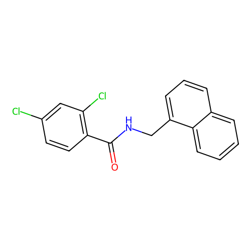 2,4-dichloro-N-(naphthalen-1-ylmethyl)benzamide structure