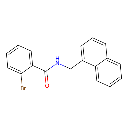 2-Bromo-N-(1-naphthylmethyl)benzamide structure
