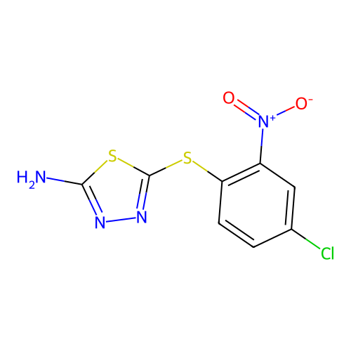 5-[(4-Chloro-2-nitrophenyl)sulfanyl]-1,3,4-thiadiazol-2-amine structure