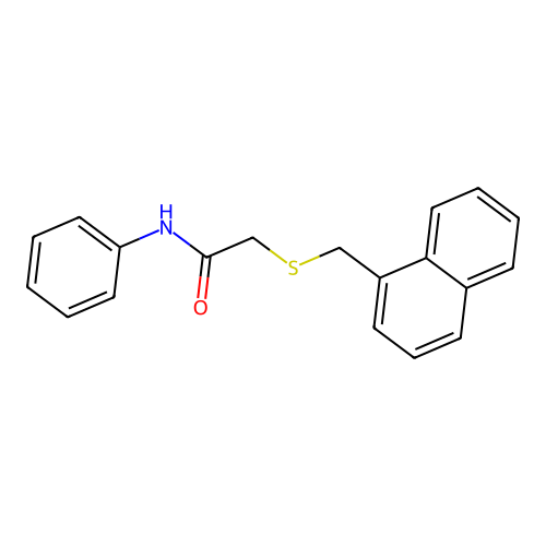 2-(Naphthalen-1-ylmethylthio)-N-phenylacetamide structure