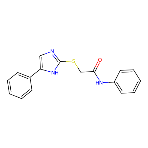 N-phenyl-2-[(5-phenyl-1H-imidazol-2-yl)sulfanyl]acetamide structure
