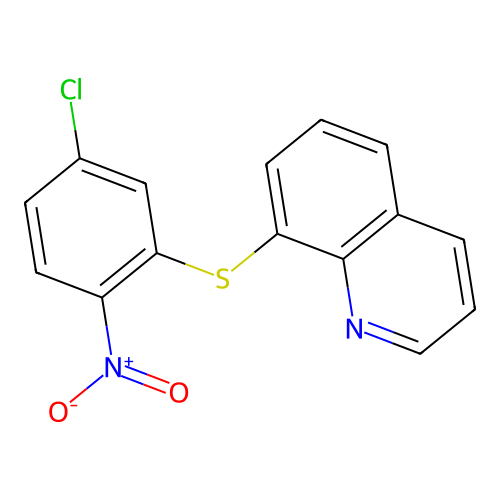 8-[(5-Chloro-2-nitrophenyl)sulfanyl]quinoline structure
