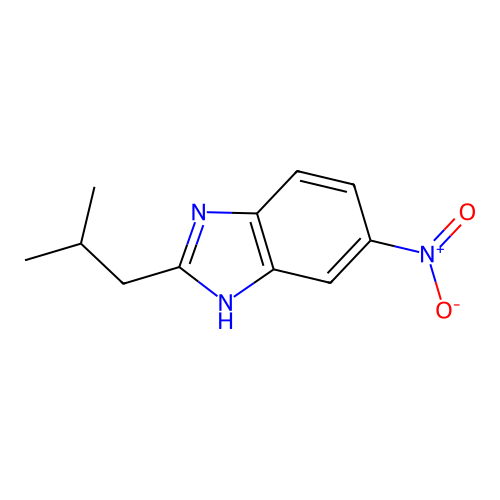 2-Isobutyl-6-nitro-1H-benzoimidazole structure