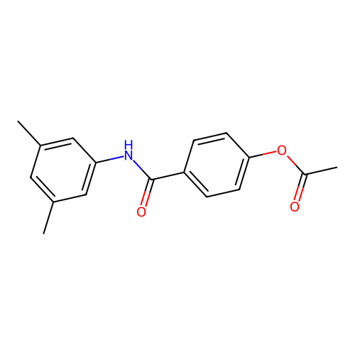 4-[(3,5-Dimethylphenyl)carbamoyl]phenyl acetate structure