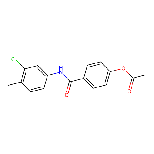 4-[(3-Chloro-4-methylphenyl)carbamoyl]phenyl acetate structure
