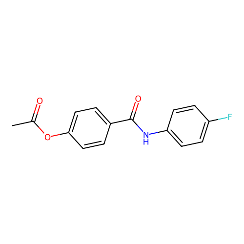 4-[(4-Fluorophenyl)carbamoyl]phenyl acetate structure
