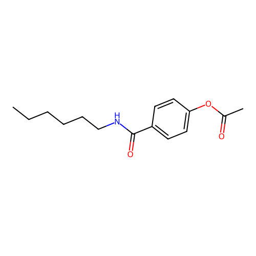 4-(Hexylcarbamoyl)phenyl acetate structure