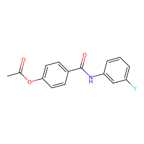 4-[(3-Fluorophenyl)carbamoyl]phenyl acetate structure