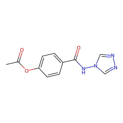 [4-(1,2,4-Triazol-4-ylcarbamoyl)phenyl] acetate structure