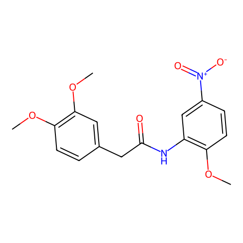 2-(3,4-dimethoxyphenyl)-N-(2-methoxy-5-nitrophenyl)acetamide structure