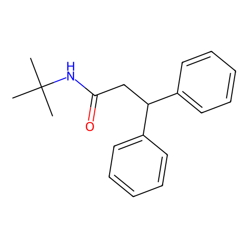 N-tert-butyl-3,3-diphenylpropanamide structure