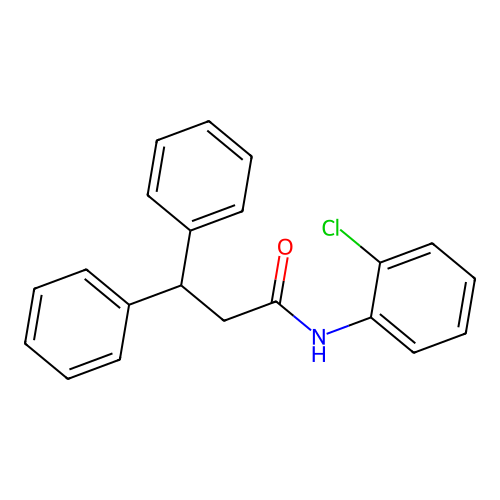 N-(2-Chlorophenyl)-3,3-diphenylpropanamide structure