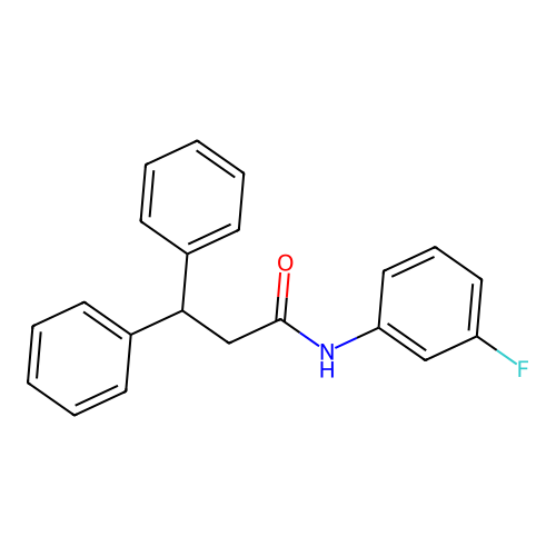 N-(3-氟苯基)-3,3-二苯基丙酰胺 structure