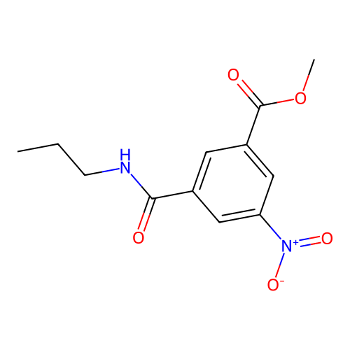 Methyl 3-nitro-5-(propylcarbamoyl)benzoate structure