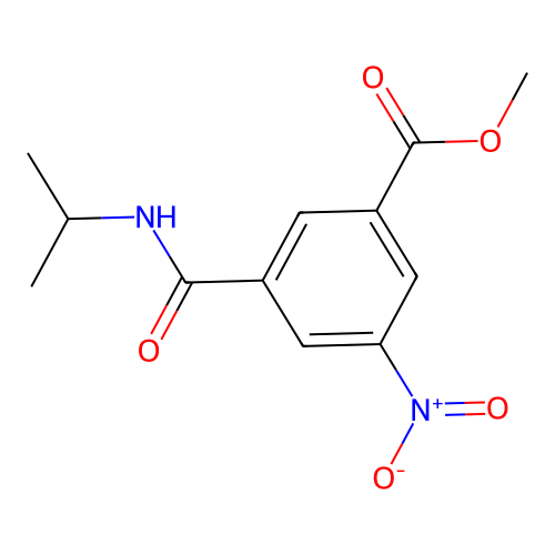 Methyl 3-nitro-5-(propan-2-ylcarbamoyl)benzoate structure
